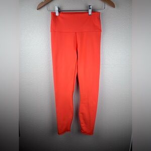 Fabletics PowerHold Neon Coral Leggings XS 7/8